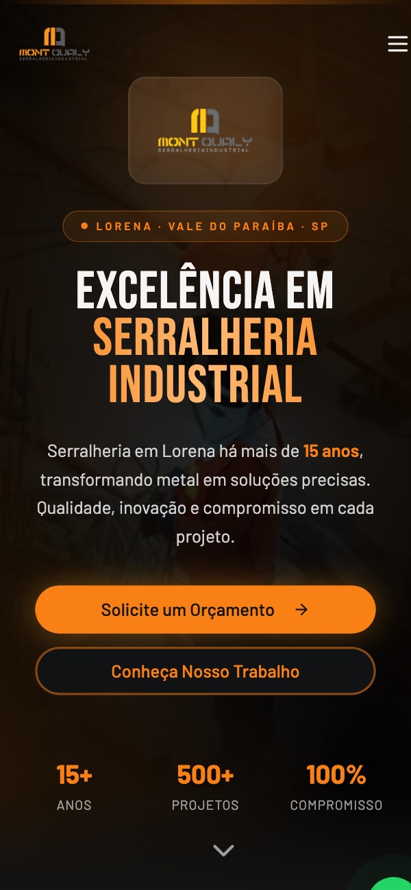 Site MontQualy no celular